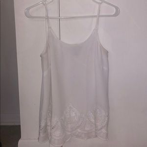 LOFT Summer Tank w/ embroidered design